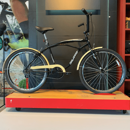 Bicicleta Dalannio Beach Retrô Aro 26 Masculino Preta e Bege