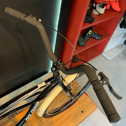 Bicicleta Dalannio Beach Retrô Aro 26 Masculino Preta e Bege