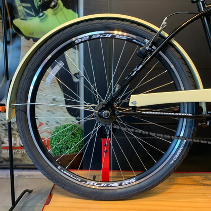 Bicicleta Dalannio Beach Retrô Aro 26 Masculino Preta e Bege