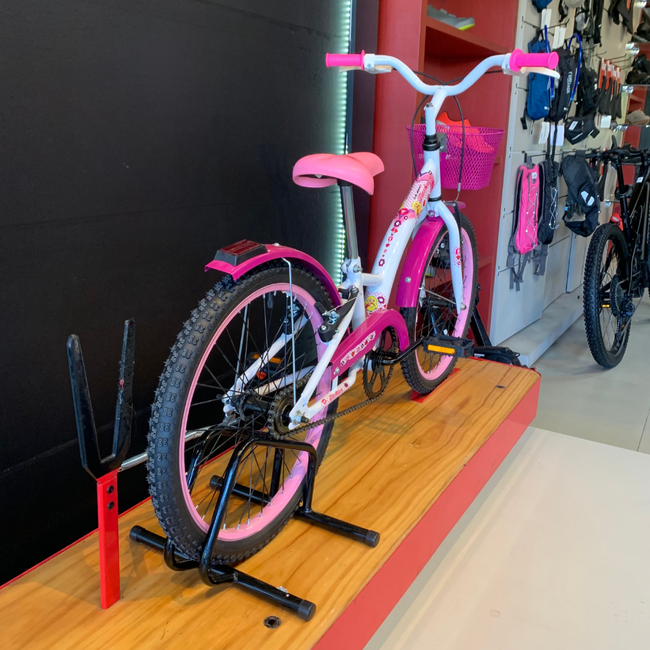 Bicicleta Dalannio Fashion Aro 20 Branco / Rosaㅤㅤㅤㅤㅤㅤㅤㅤ