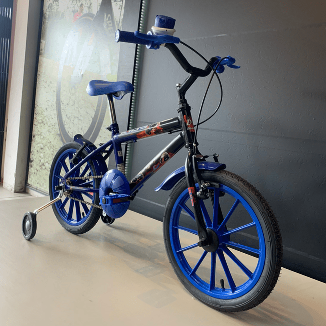 Bicicleta Dalannio Kids Aro 16 Azul e Pretaㅤㅤㅤㅤㅤㅤㅤㅤㅤㅤㅤㅤ
