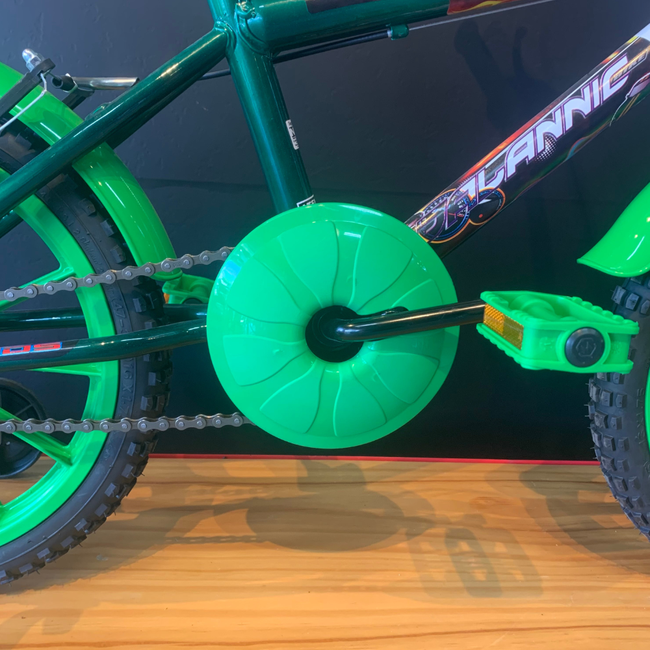 Bicicleta Dalannio Kids Aro 16 Branco e Verdeㅤㅤㅤㅤㅤㅤㅤㅤㅤㅤ