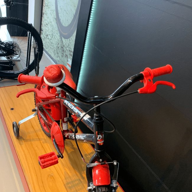 Bicicleta Dalannio Kids Aro 16 Vermelho e Pretoㅤㅤㅤㅤㅤㅤㅤㅤ