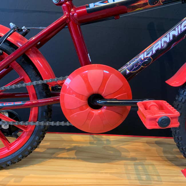 Bicicleta Dalannio Kids Aro 16 Vermelho e Pretoㅤㅤㅤㅤㅤㅤㅤㅤ