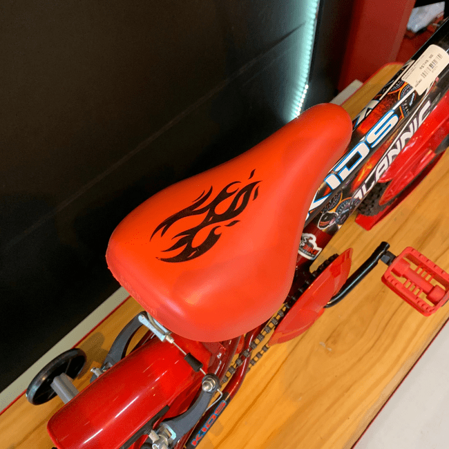 Bicicleta Dalannio Kids Aro 16 Vermelho e Pretoㅤㅤㅤㅤㅤㅤㅤㅤ