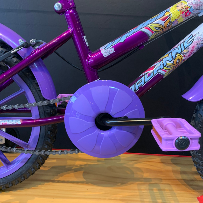Bicicleta Dalannio Milla Aro 16 Violeta e Brancoㅤㅤㅤㅤㅤㅤㅤ