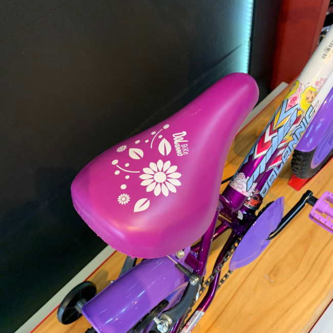 Bicicleta Dalannio Milla Aro 16 Violeta e Brancoㅤㅤㅤㅤㅤㅤㅤ