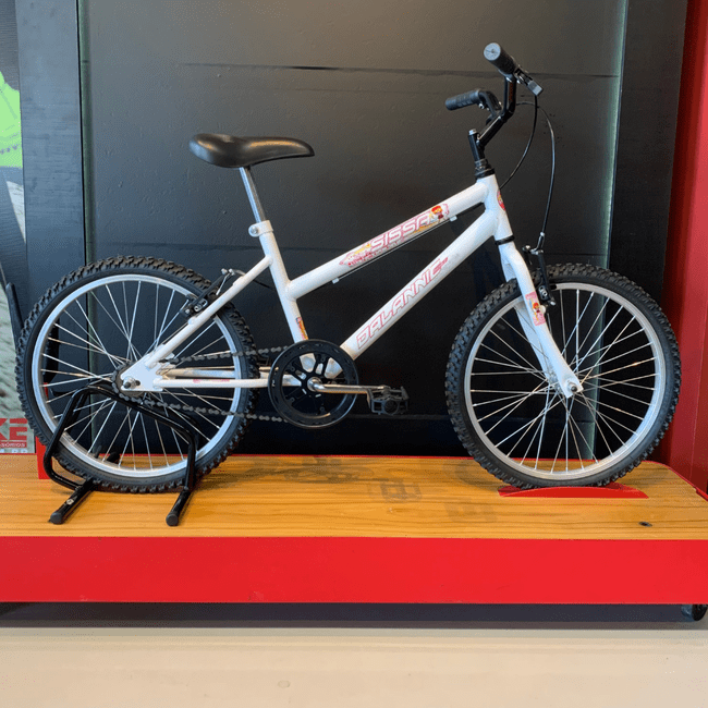 Bicicleta Dalannio Sissa Aro 20 Branco e Rosaㅤㅤㅤㅤㅤㅤㅤㅤㅤㅤ
