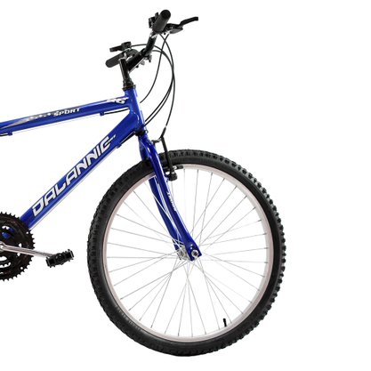 Bicicleta Dalannio Sport Aro 24 18v Azul e Preta