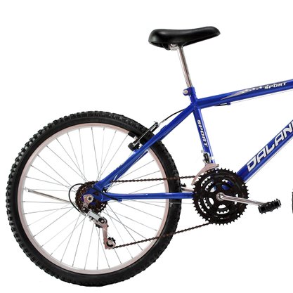 Bicicleta Dalannio Sport Aro 24 18v Azul e Preta