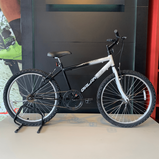 Bicicleta Dalannio Stroll Aro 24 Preto e Branco