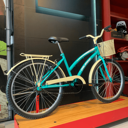 Bicicleta Dalannio Susi Retro Aro 24 Verde Agua ㅤㅤㅤㅤ