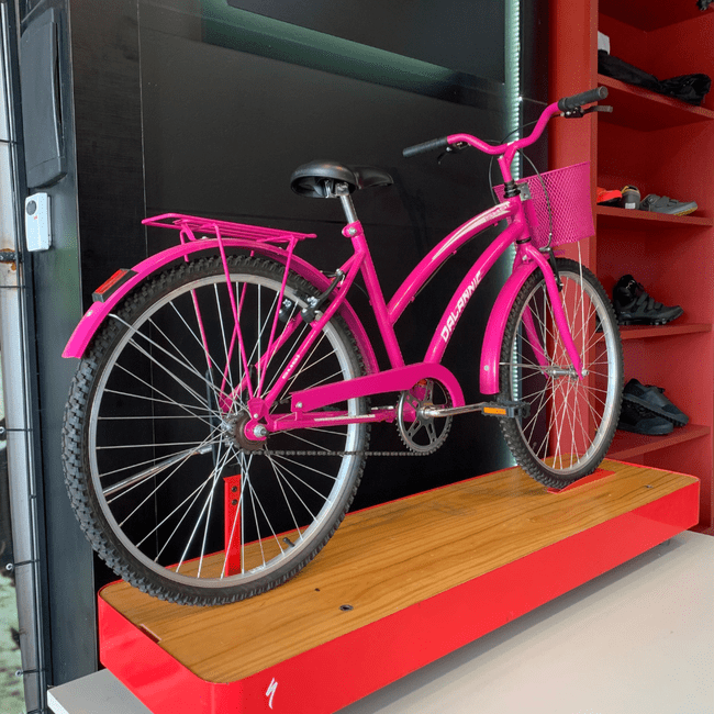 Bicicleta Dalannio Susi Retrô Aro 26 Rosaㅤㅤㅤㅤㅤㅤㅤㅤㅤㅤㅤㅤㅤㅤ