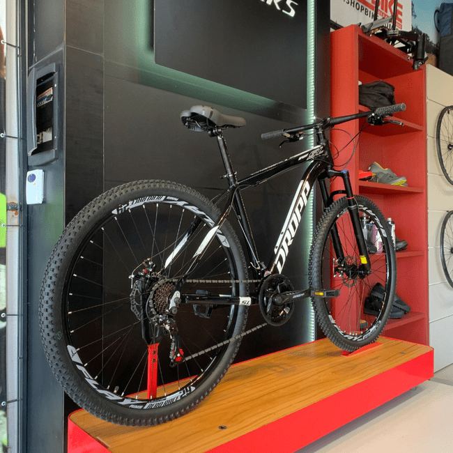 Bicicleta Dropp SL Sport  Aro 29 Tourney 21v Preto e Branco