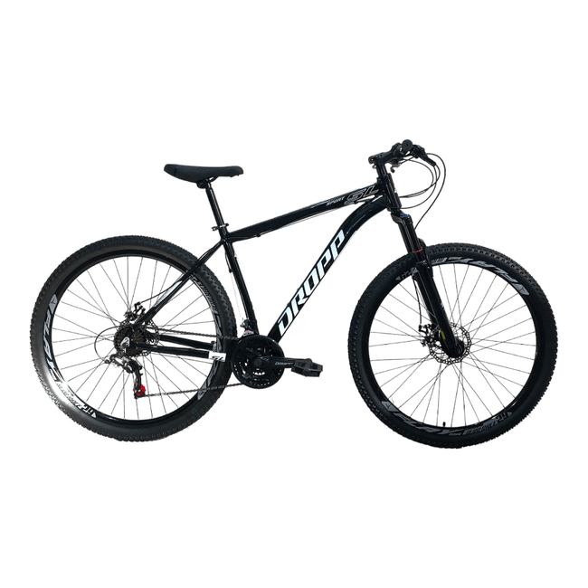 Bicicleta Dropp SL Sport  Aro 29 Tourney 21v Preto e Branco