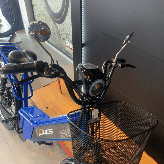 Bicicleta Elétrica Duos Full Aro 26 800 Watts Azul-Seminova