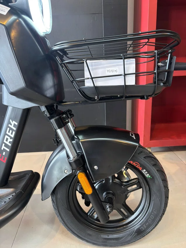 Bicicleta eletrica a10 duos e-trek 48v 1000w preta