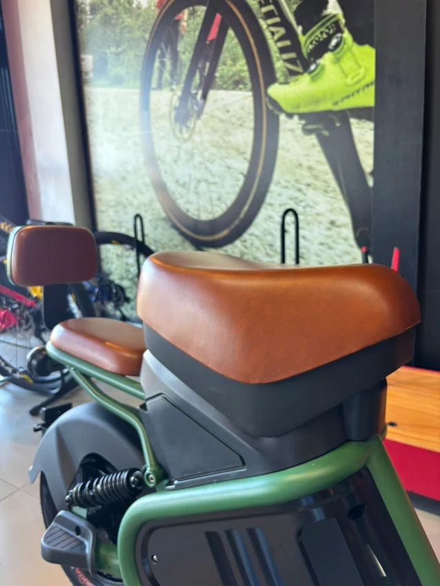 Bicicleta eletrica a10 duos e-trek 48v 1000w verde