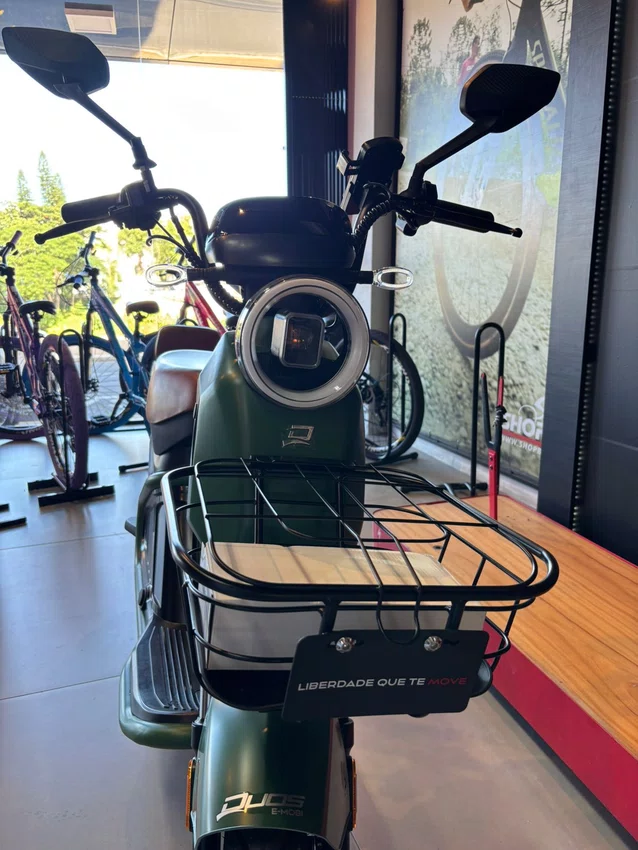 Bicicleta eletrica a10 duos e-trek 48v 1000w verde