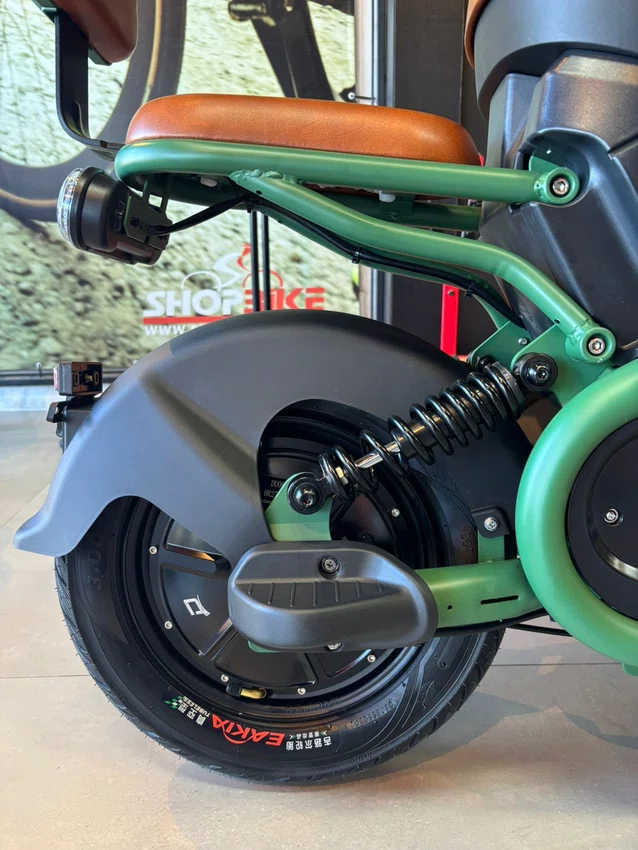 Bicicleta eletrica a10 duos e-trek 48v 1000w verde