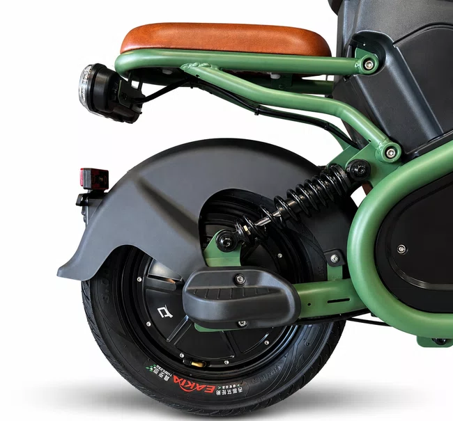 Bicicleta eletrica a10 duos e-trek 48v 1000w verde