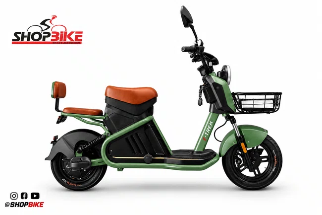 Bicicleta eletrica a10 duos e-trek 48v 1000w verde
