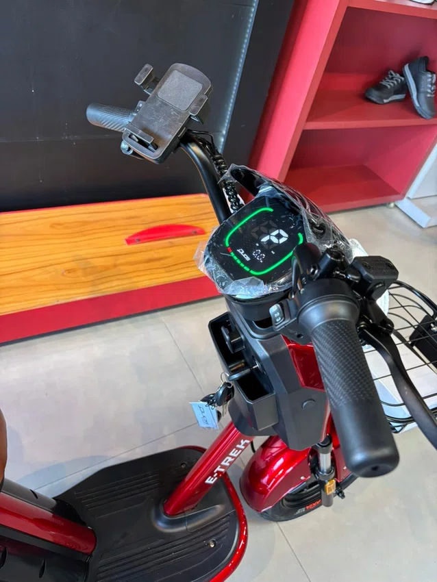 Bicicleta Eletrica A10 Duos E-Trek 48V 1000w Vermelho