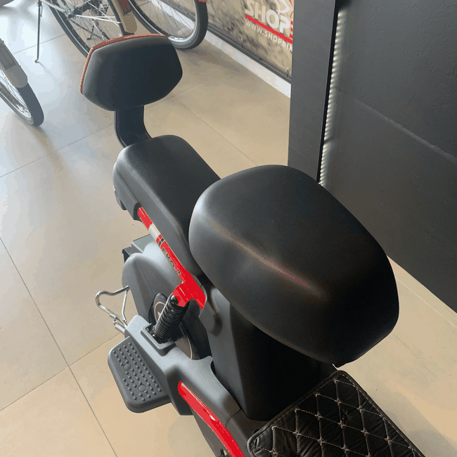 Bicicleta Elétrica Duos Eko-7 600w Aro 12 48v Vermelhoㅤ
