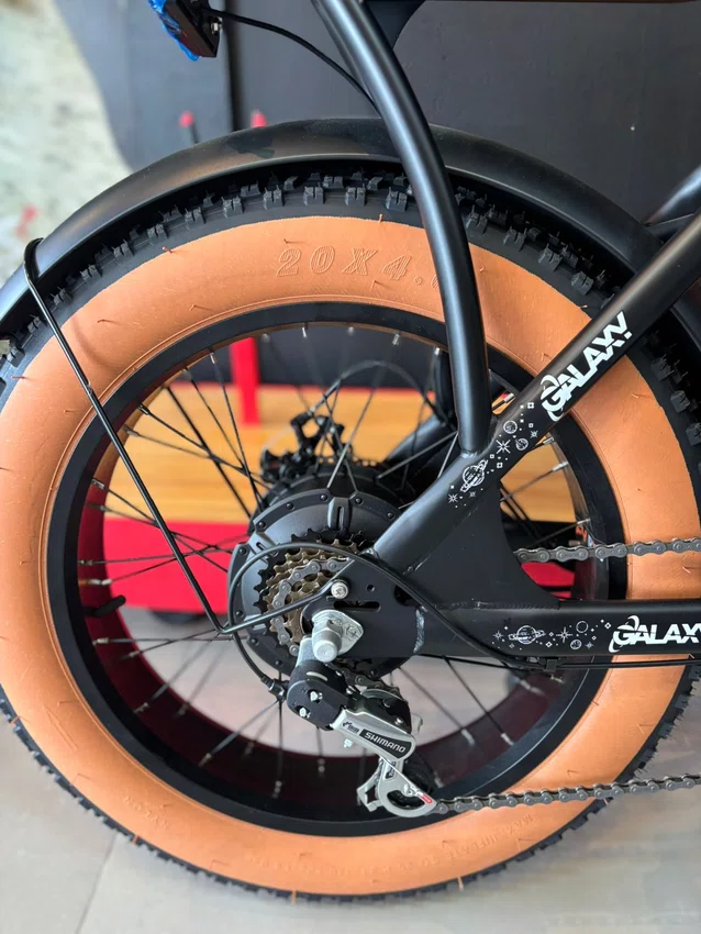 Bicicleta eletrica a20 galaxy 750w 48v preta