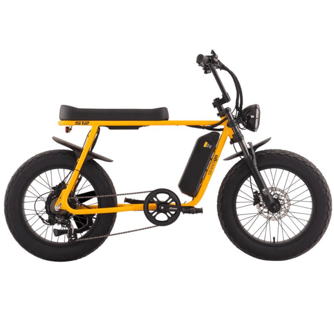 Bicicleta Elétrica Street GO S12 Aro 20 Tourney 7v Amarelo