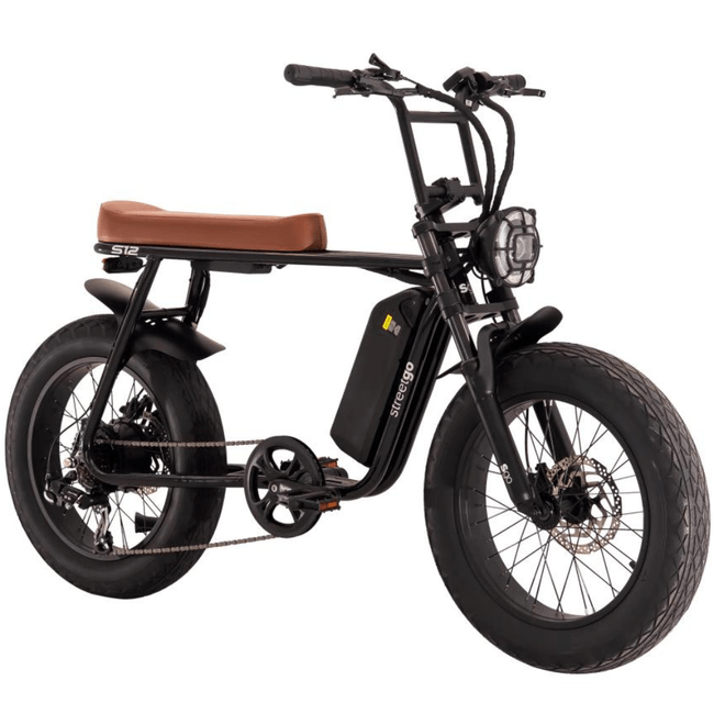 Bicicleta Elétrica Street GO S12 Aro 20 Tourney 7v Preto