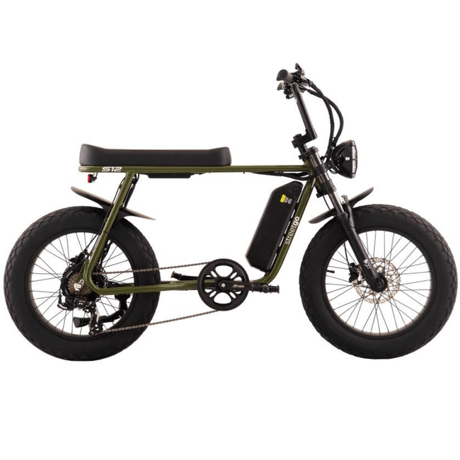 Bicicleta Elétrica Street GO S12 Aro 20 Tourney 7v Verde