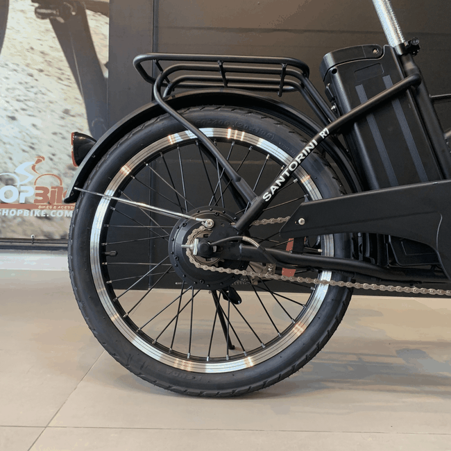 Bicicleta Elétrica Ultramoove Santorini R7 Aro 20 Tourney 7v Preta