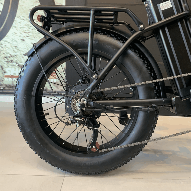 Bicicleta Elétrica Ultramoove Santorini R8 Aro 20 Tourney 7v Preta
