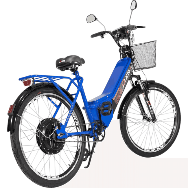 Bicicleta Eletrica Aro 26 Duos Confort Azul