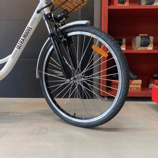 Bicicleta Elétrica Ultramoove Santorini R6 Aro 26 Tourney 7v Branca