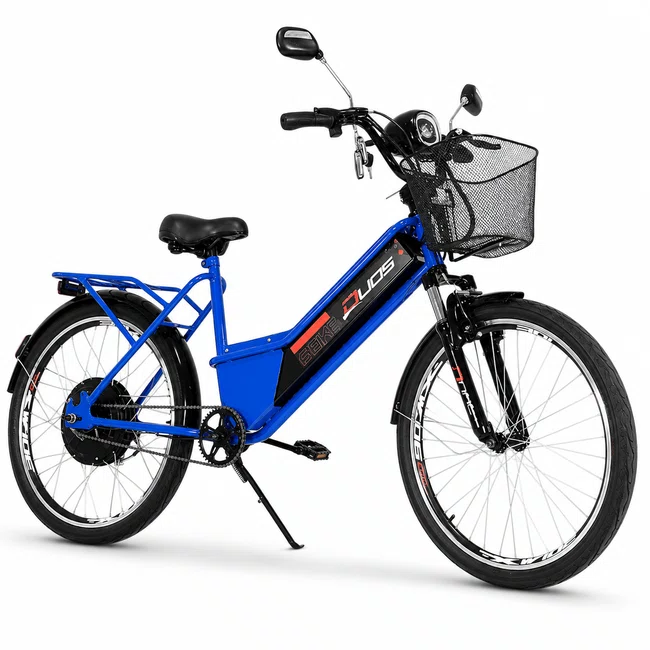 Bicicleta Eletrica Aro 26 Duos Confort Azul