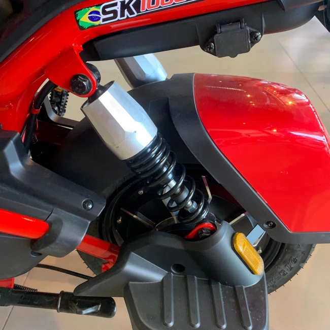 Bicicleta Eletrica Aro20 NTZ Shark 1000w Vermelhaㅤㅤㅤㅤㅤㅤ