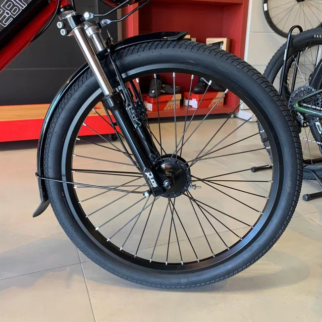Bicicleta Eletrica Duos  Aro 26 Full 2026 Vermelha