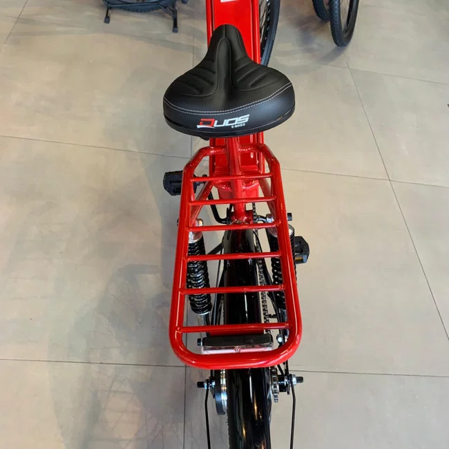 Bicicleta Eletrica Duos  Aro 26 Full 2026 Vermelha