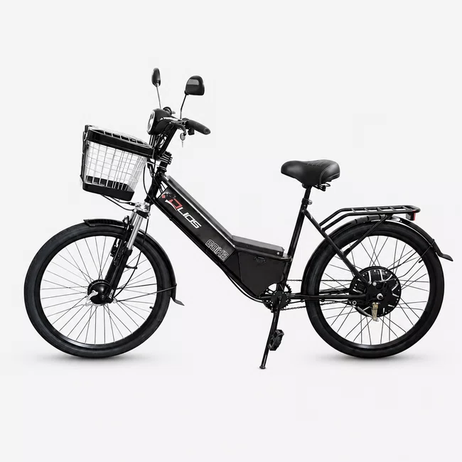 Bicicleta Elétrica Duos Confort 800 Watts Preto
