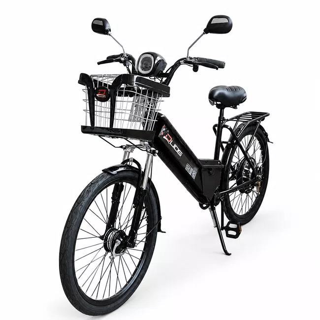 Bicicleta Elétrica Duos Confort 800 Watts Preto