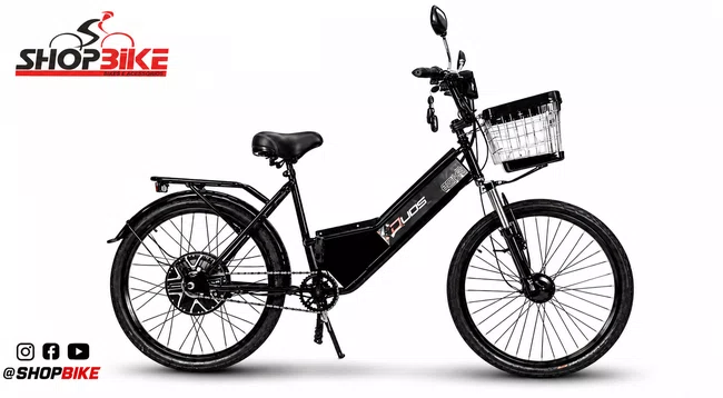 Bicicleta Elétrica Duos Confort 800 Watts Preto