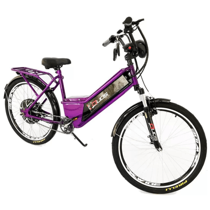 Bicicleta Elétrica Duos Confort 800 Watts Violeta