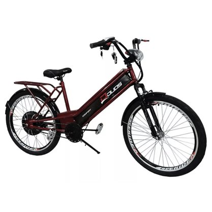 Bicicleta Elétrica Duos Confort 800 Watts Cereja