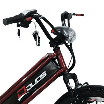 Bicicleta Elétrica Duos Confort 800 Watts Cereja