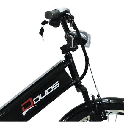 Bicicleta Elétrica Duos Confort 800 Watts Preto