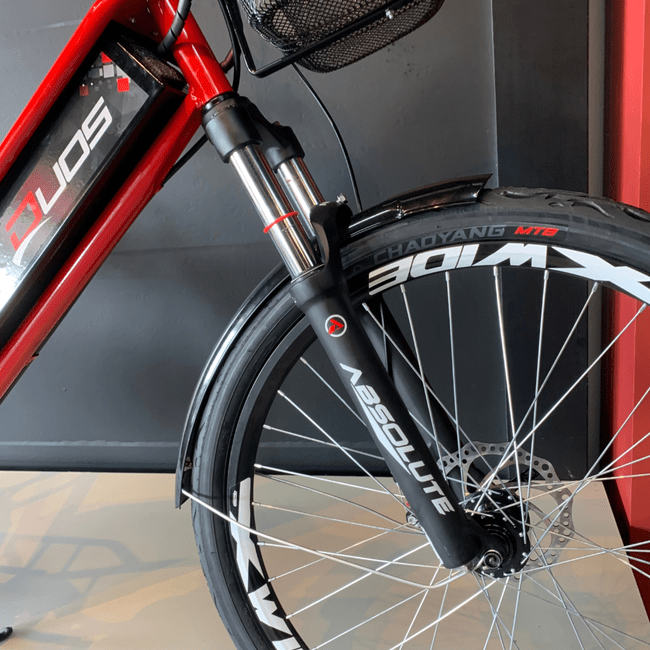 Bicicleta Eletrica Duos Confort SB Litio Aro 26 Vermelha
