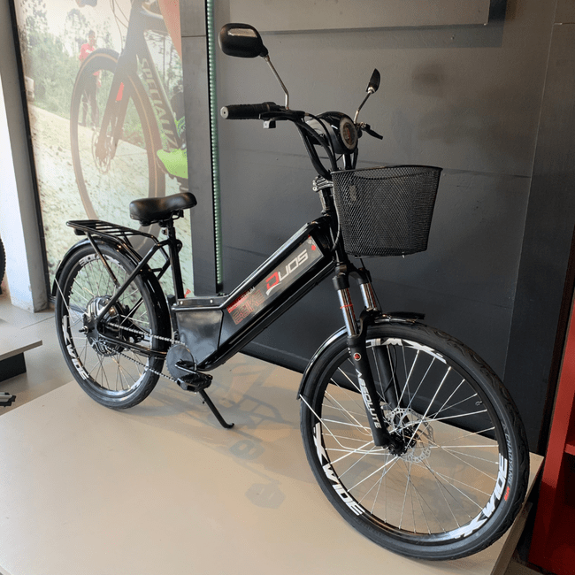 Bicicleta Elétrica Duos Confort SB Litio Aro 26 Preto