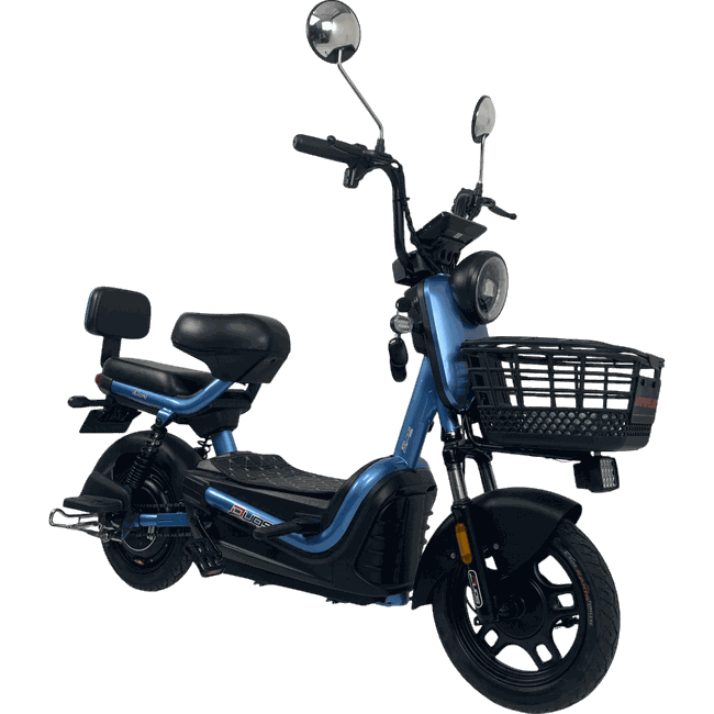 Bicicleta Elétrica Duos Eko-5 Aro 14 500 Watts Azulㅤㅤㅤㅤ